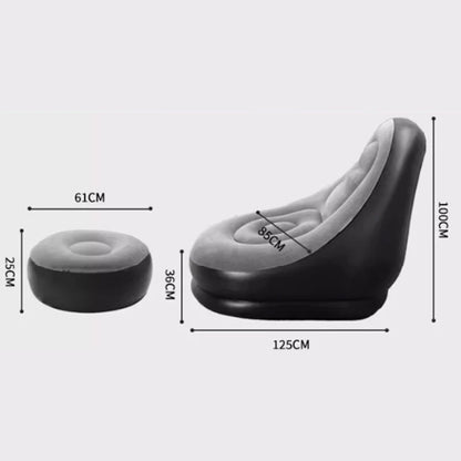 🔥Free Shipping🔥Thickened Inflatable Bean Bag Chair For Adults With Footstool