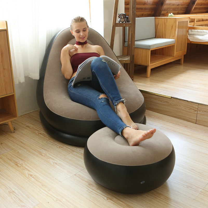 🔥Free Shipping🔥Thickened Inflatable Bean Bag Chair For Adults With Footstool