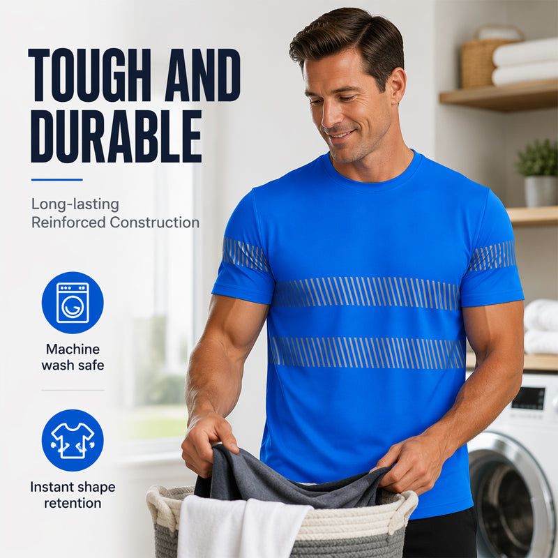 Men's High Visibility Reflective Safety Work Top 🦺 Be Seen, Stay Safe – Built for the Toughest Jobs on Site ✨