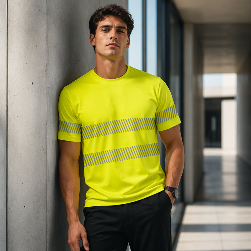 Men's High Visibility Reflective Safety Work Top 🦺 Be Seen, Stay Safe – Built for the Toughest Jobs on Site ✨