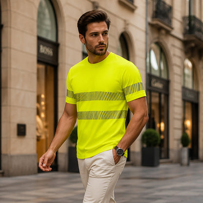 Men's High Visibility Reflective Safety Work Top 🦺 Be Seen, Stay Safe – Built for the Toughest Jobs on Site ✨