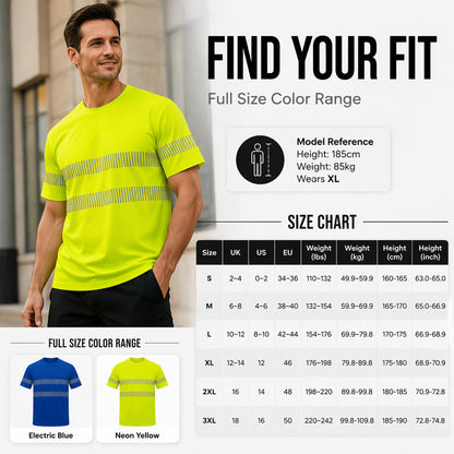 Men's High Visibility Reflective Safety Work Top 🦺 Be Seen, Stay Safe – Built for the Toughest Jobs on Site ✨