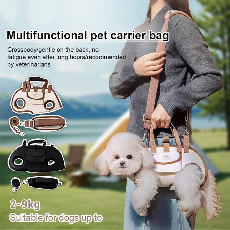 🐾 LIMITED-TIME 49% OFF! 🎒 Portable Breathable Pet Carrier Sling & Backpack – 2-in-1, Padded Strap, Adjustable 🚶