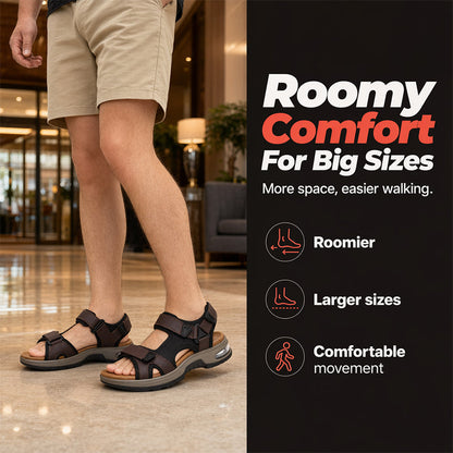 👟 49% OFF NOW! 💨 Men’s Air Cushion Sports Sandals – Cushioned Midsole, Flexible Bendable Sole, Non-Slip Rubber Outsole & Adjustable Straps ✨