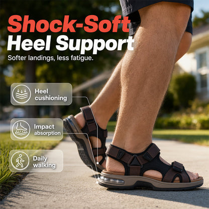 👟 49% OFF NOW! 💨 Men’s Air Cushion Sports Sandals – Cushioned Midsole, Flexible Bendable Sole, Non-Slip Rubber Outsole & Adjustable Straps ✨