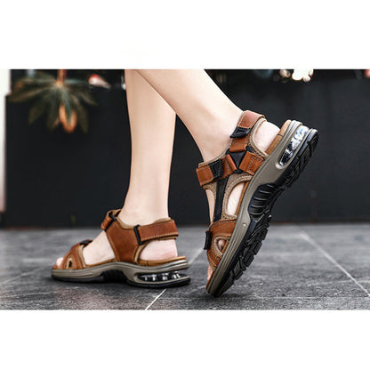 👟 49% OFF NOW! 💨 Men’s Air Cushion Sports Sandals – Cushioned Midsole, Flexible Bendable Sole, Non-Slip Rubber Outsole & Adjustable Straps ✨