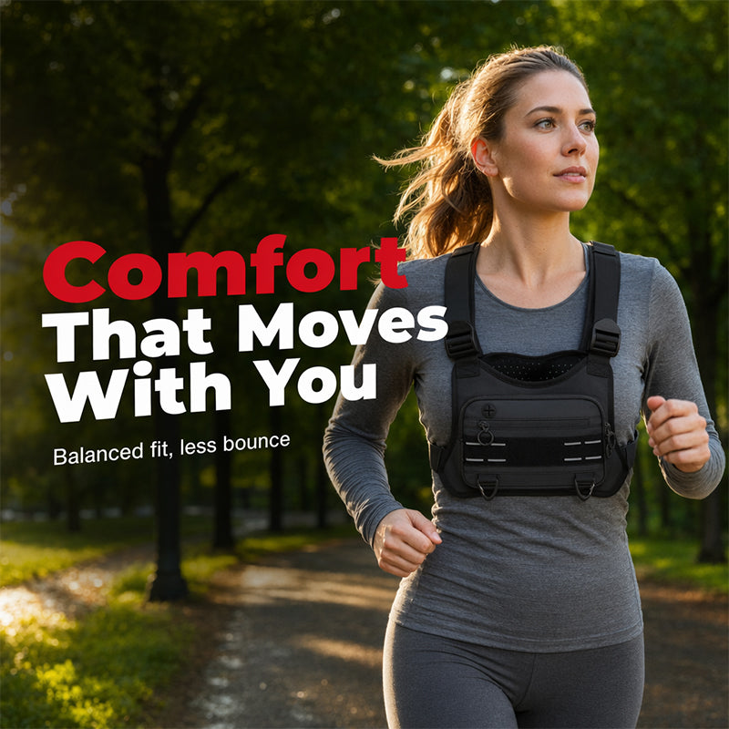 🎒 49% OFF NOW! 🏃 Lightweight Breathable Outdoor Chest Pack – Secure Carry, Ergonomic Fit & Durable Oxford Fabric – Perfect for Running, Hiking & Cycling ✨