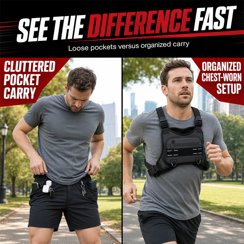 🎒 49% OFF NOW! 🏃 Lightweight Breathable Outdoor Chest Pack – Secure Carry, Ergonomic Fit & Durable Oxford Fabric – Perfect for Running, Hiking & Cycling ✨