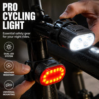 🎉 2026 Sale — Over 32400 Sold! ⏳ USB Rechargeable Bike Light Set｜Bright Front Light & Rear Warning Light, Waterproof Cycling Lamp 🚲🔦✨