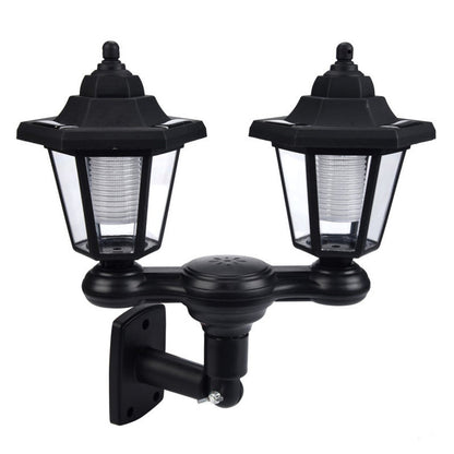 🏮 49% OFF NOW! ☀️Retro Solar Garden Lights Outdoor Double Head Hexagonal Street Lamp