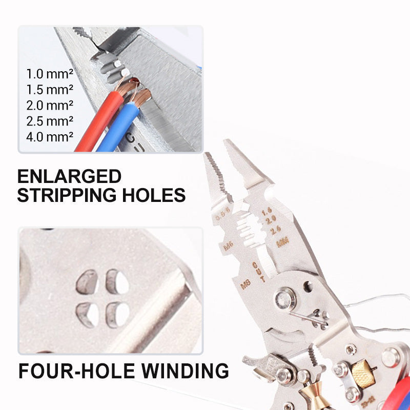 📢📢49% OFF !! ⏰Multi-Functional Folding Electrician's Pliers With Electric Measuring Function