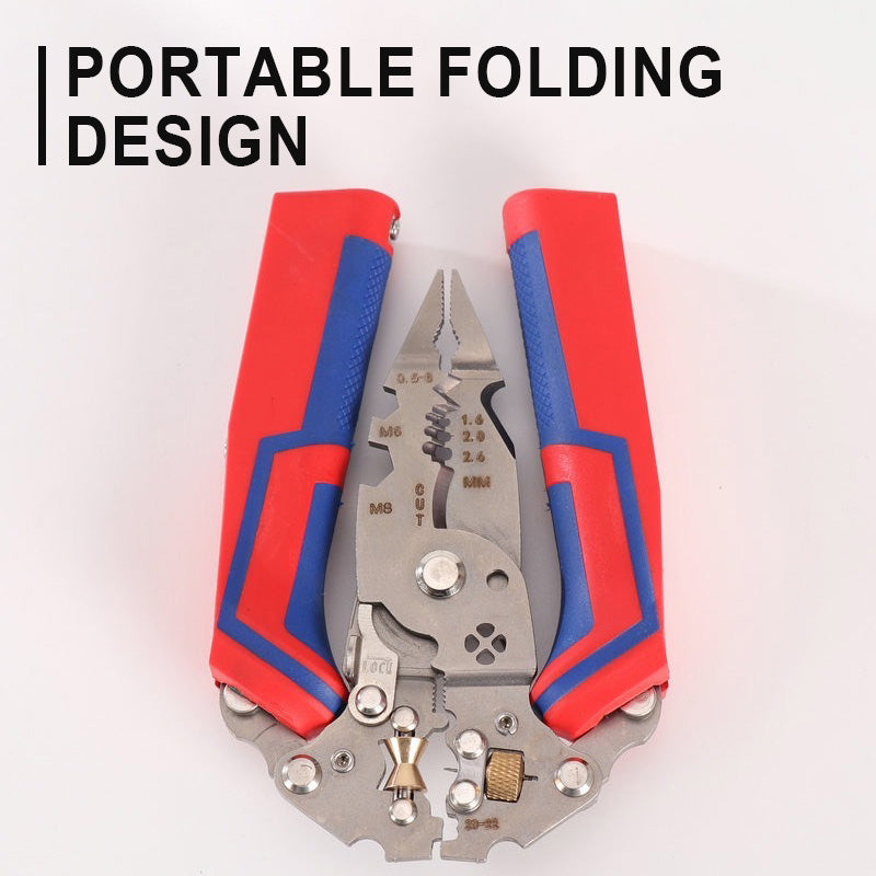 📢📢49% OFF !! ⏰Multi-Functional Folding Electrician's Pliers With Electric Measuring Function