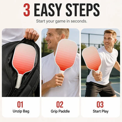 🥎 49% OFF NOW! Gradient Pink Pickleball Set – 2 Fibreglass Paddles, 4 Pickle Balls & Portable Carry Bag – USAPA Approved, Lightweight & Perfect for Beginners & Adults, Indoors & Outdoors ✨