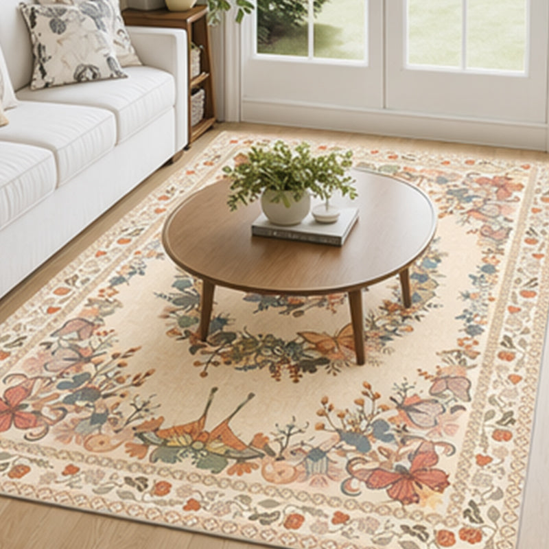⏳Limited-time 49% off⏰Easy-Care Floral Area Rug🦋🛋️