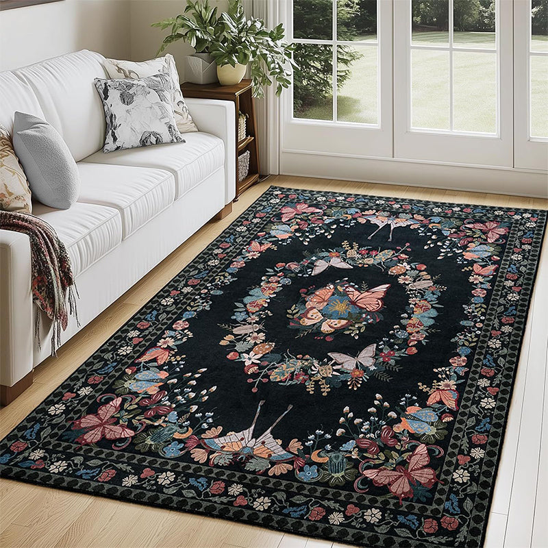 ⏳Limited-time 49% off⏰Easy-Care Floral Area Rug🦋🛋️