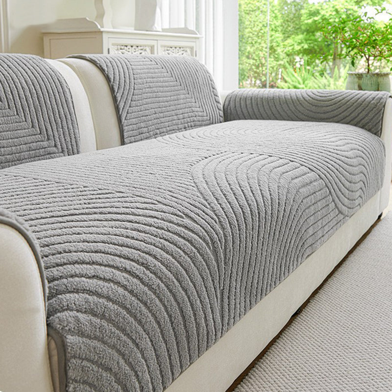 🛋️Cotton Velvet Winter Sofa Cushion Non-Slip Plush Couch Cover