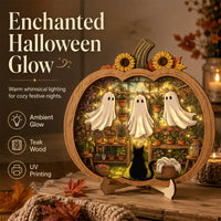 🎉 LIMITED TIME 49% OFF! 🎃 Halloween Wooden Pumpkin Tabletop Decor – Double-Layer Wood Construction with Festive Charm 🍂