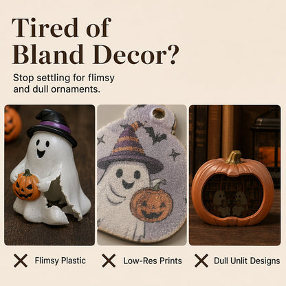 🎉 LIMITED TIME 49% OFF! 🎃 Halloween Wooden Pumpkin Tabletop Decor – Double-Layer Wood Construction with Festive Charm 🍂