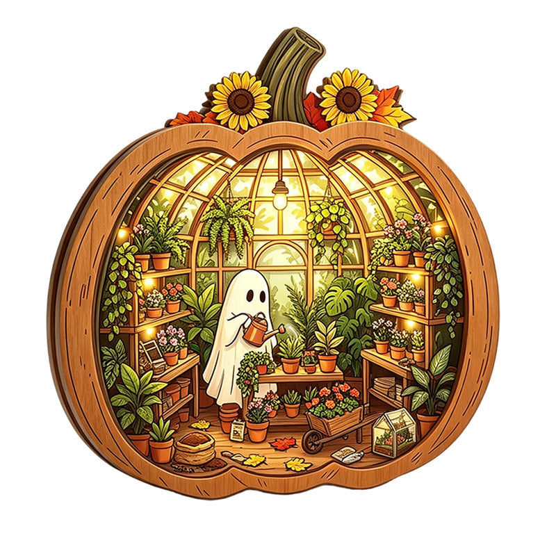 🎉 LIMITED TIME 49% OFF! 🎃 Halloween Wooden Pumpkin Tabletop Decor – Double-Layer Wood Construction with Festive Charm 🍂
