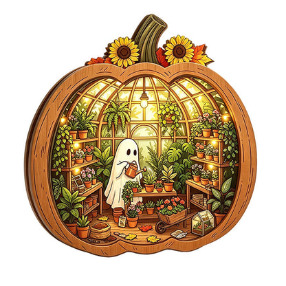 🎉 LIMITED TIME 49% OFF! 🎃 Halloween Wooden Pumpkin Tabletop Decor – Double-Layer Wood Construction with Festive Charm 🍂