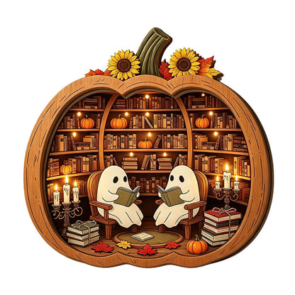🎉 LIMITED TIME 49% OFF! 🎃 Halloween Wooden Pumpkin Tabletop Decor – Double-Layer Wood Construction with Festive Charm 🍂