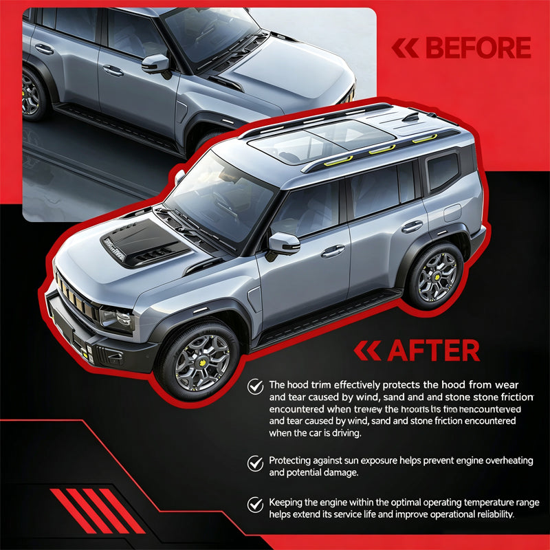 ⏳Time-Limited Special⏰Universal Car Hood Vent Bonnet Scoop Decorative Cover ABS Car Styling Accessories