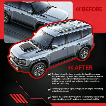 ⏳Time-Limited Special⏰Universal Car Hood Vent Bonnet Scoop Decorative Cover ABS Car Styling Accessories