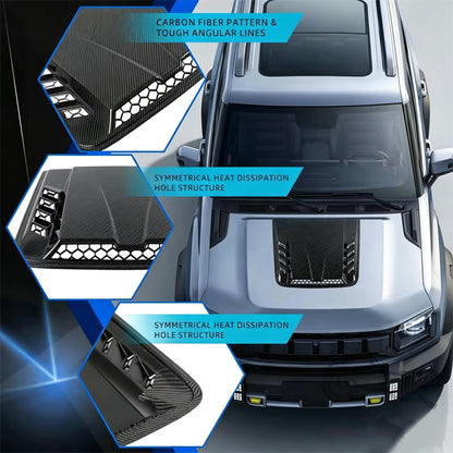 ⏳Time-Limited Special⏰Universal Car Hood Vent Bonnet Scoop Decorative Cover ABS Car Styling Accessories