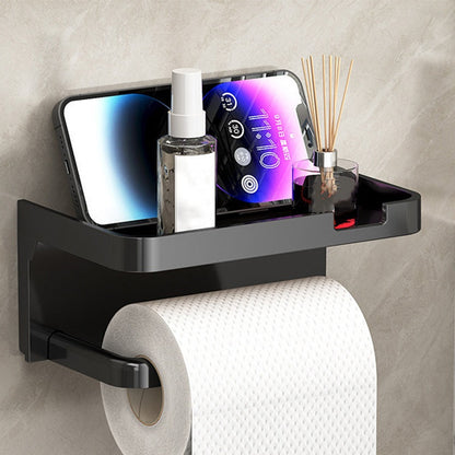 🏆Limited-time offer: just £9.99🧻Wall-Mounted Toilet Paper Holder with Storage Shelf