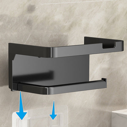 🏆Limited-time offer: just £9.99🧻Wall-Mounted Toilet Paper Holder with Storage Shelf