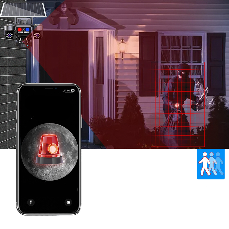 📡 No wires. No outlets. No blind spots. Solar-powered wireless security camera — keeps an eye on your property from anywhere. ☀️