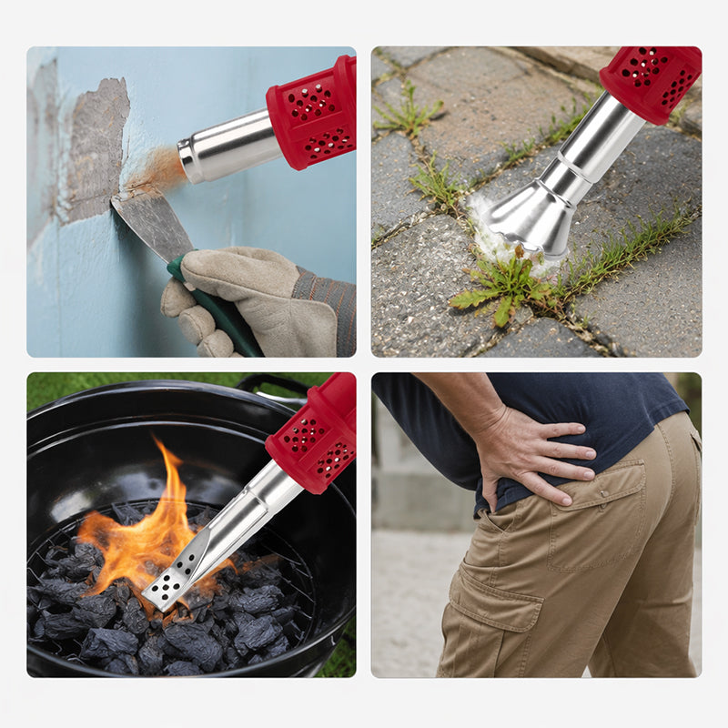 🔥 49% OFF NOW! 🌿 Electric Weed Burner – 650°C flame, two-speed control & extended handle – Chemical-free weeding for your garden 🛠️
