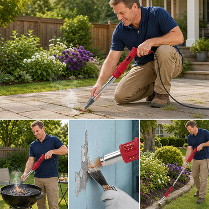🔥 49% OFF NOW! 🌿 Electric Weed Burner – 650°C flame, two-speed control & extended handle – Chemical-free weeding for your garden 🛠️