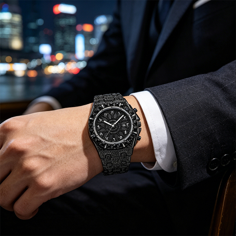 ⏳Limited-time 49% off⏰Men's Luxury Sparkling Quartz Watch💚⌚