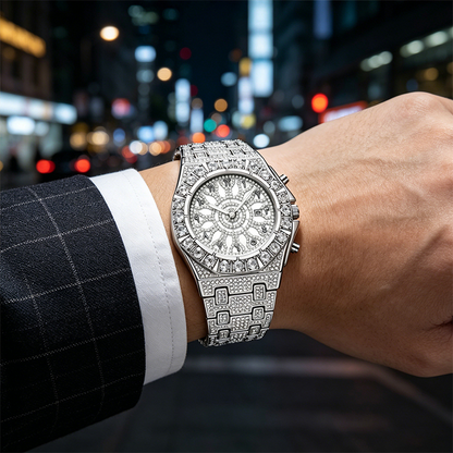 ⏳Limited-time 49% off⏰Men's Luxury Sparkling Quartz Watch💚⌚
