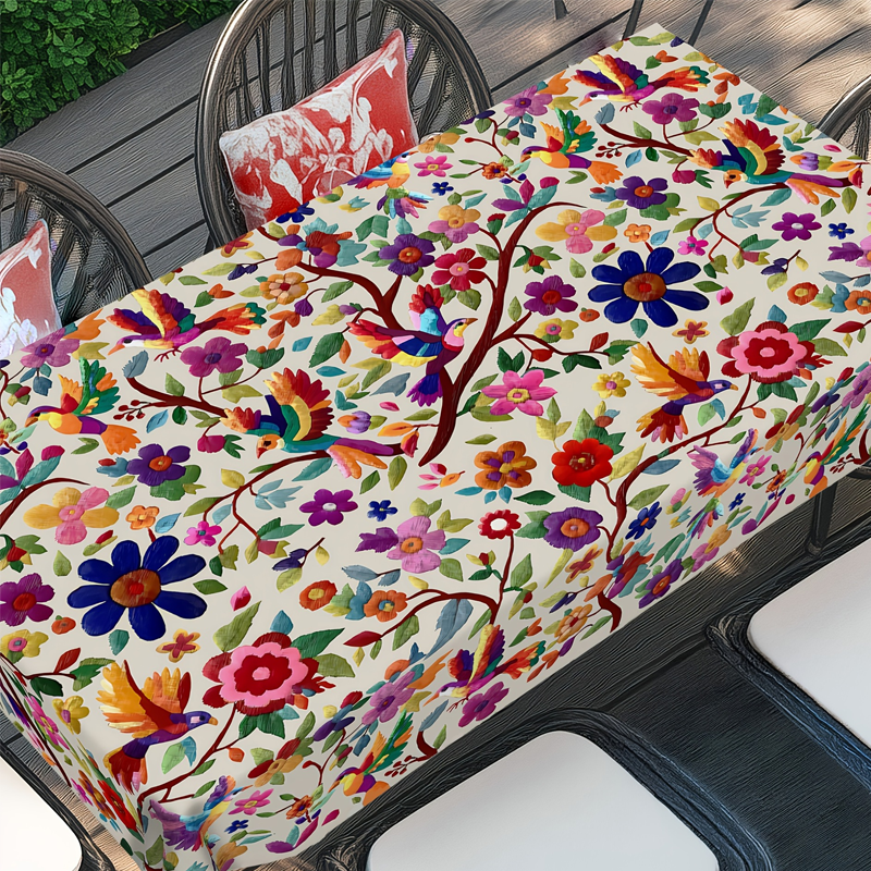 🌸 49% OFF NOW! 🍽️ Retro Floral Tablecloth – Vintage print, stain-resistant & easy-clean – Perfect for daily dining & garden parties 🌿