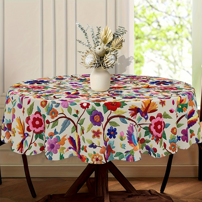 🌸 49% OFF NOW! 🍽️ Retro Floral Tablecloth – Vintage print, stain-resistant & easy-clean – Perfect for daily dining & garden parties 🌿