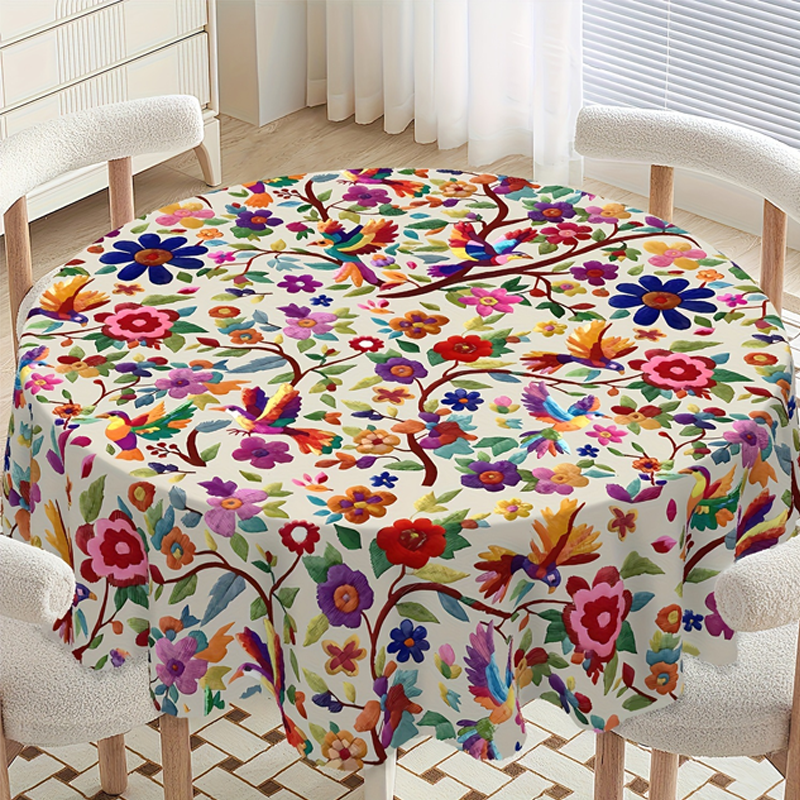 🌸 49% OFF NOW! 🍽️ Retro Floral Tablecloth – Vintage print, stain-resistant & easy-clean – Perfect for daily dining & garden parties 🌿