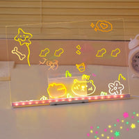 📢📢49% OFF !! ⏰Kids DIY Illuminated Erasable Drawing Board Set