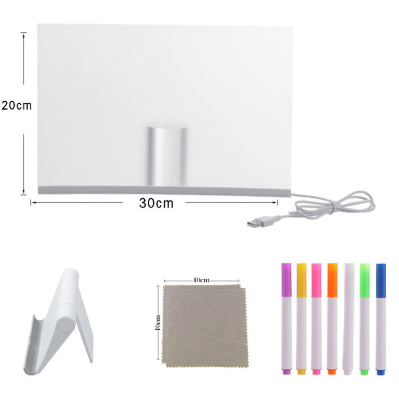 📢📢49% OFF !! ⏰Kids DIY Illuminated Erasable Drawing Board Set