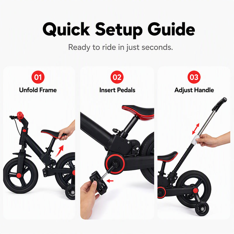 🎉 LIMITED TIME 49% OFF! 🚲 2-in-1 Convertible Kids' Tricycle and Balance Bike with Parent Push Handle – Grows with Your Child 🛴