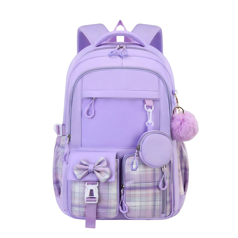 🎀🎒 49% OFF! ⚡Cute Bowknot Lightweight School Backpack – Water Repellent & Anti-Theft!