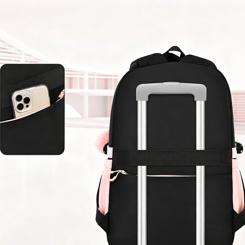 🎀🎒 49% OFF! ⚡Cute Bowknot Lightweight School Backpack – Water Repellent & Anti-Theft!