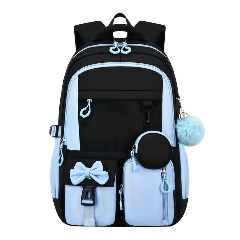🎀🎒 49% OFF! ⚡Cute Bowknot Lightweight School Backpack – Water Repellent & Anti-Theft!