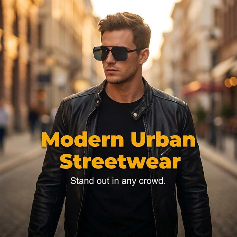 🔥 Pro-Favorite Men's Stylish Geometric Polygon Sunglasses – Metal & PC Frame – UV400 Protection 🕶️