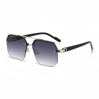 🔥 Pro-Favorite Men's Stylish Geometric Polygon Sunglasses – Metal & PC Frame – UV400 Protection 🕶️