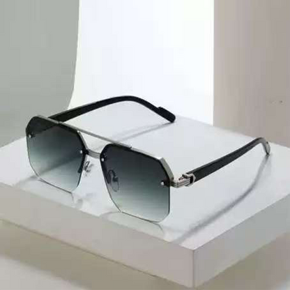 🔥 Pro-Favorite Men's Stylish Geometric Polygon Sunglasses – Metal & PC Frame – UV400 Protection 🕶️