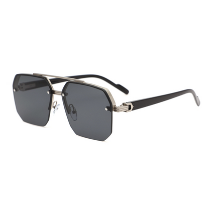 🔥 Pro-Favorite Men's Stylish Geometric Polygon Sunglasses – Metal & PC Frame – UV400 Protection 🕶️