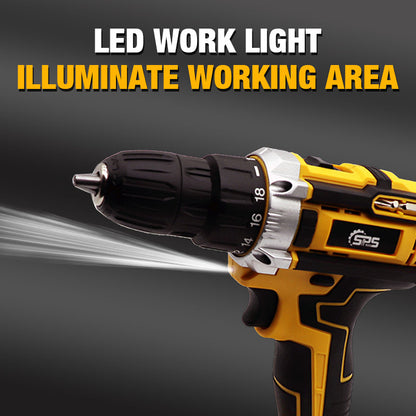🔧⚡ Electric Cordless Drill with Battery & Charger – 49% OFF! 18V power, 2-speed, lightweight – ready for any project. 🔥💪