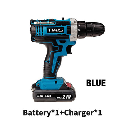 🔧⚡ Electric Cordless Drill with Battery & Charger – 49% OFF! 18V power, 2-speed, lightweight – ready for any project. 🔥💪